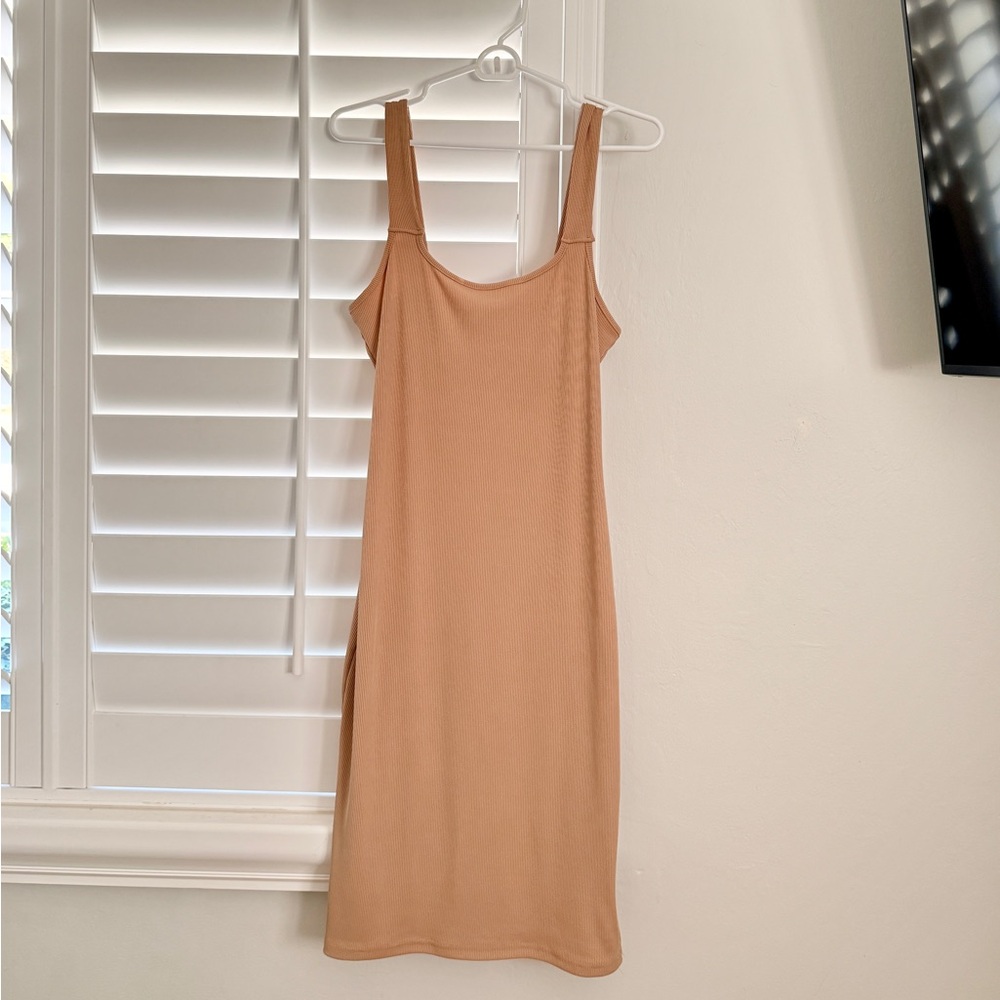 Tan Sleeveless Dress